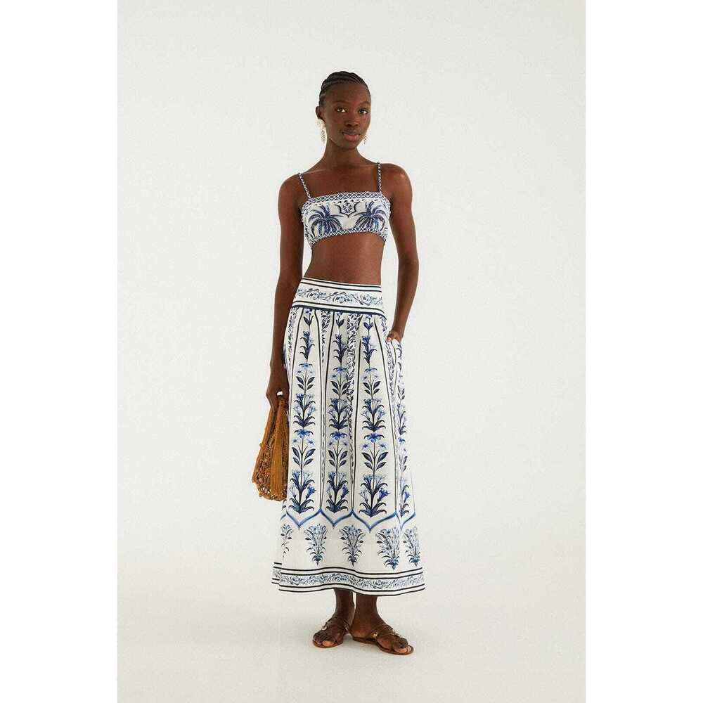 Off-White Flowers Arch Maxi Skirt